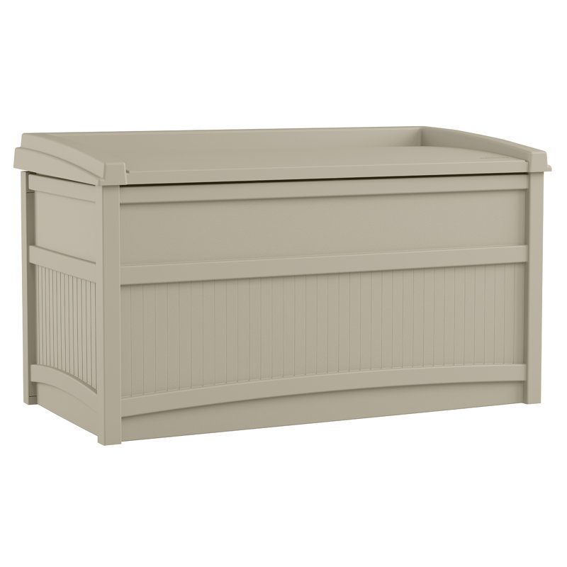 Suncast Outdoor 50 Gallon Resin Deck Box Reviews Wayfair Outdoor 50 Gallon Resin Deck Box