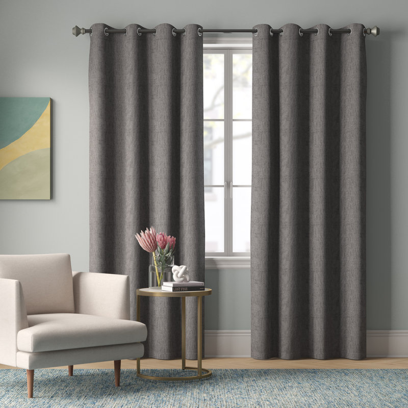 Foundstone Mike Solid Color Max Blackout Thermal Grommet 2 Curtain