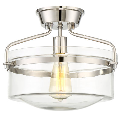 Polished Nickel Flush Mounts & Semi Flush Mounts You'll ...