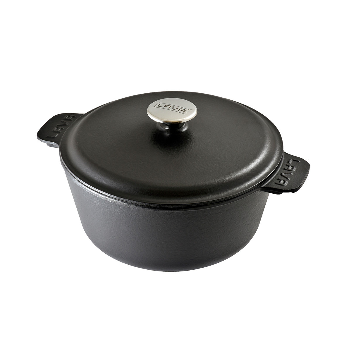 Lava Cast Iron 5 Qt. / 10" Enameled Dutch Oven with Cast Iron Lid Round