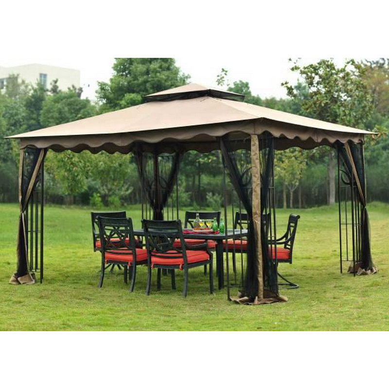 Sunjoy Regency Gazebo 10 W X 12 D Replacement Canopy Reviews Wayfair