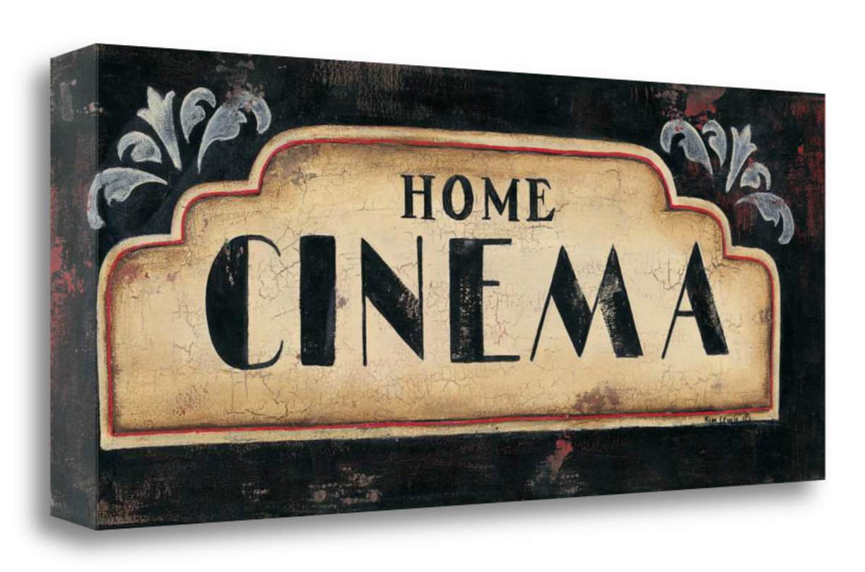 Latitude Run Cinema Graphic Art Print On Wrapped Canvas Wayfair