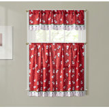 Christmas Valances Kitchen Curtains You Ll Love In 2020 Wayfair