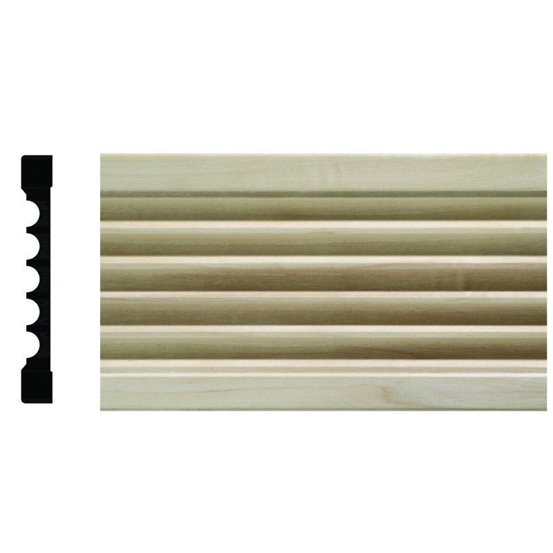 Ornamental Mouldings Hardwood Fluted Door And Window Moulding 4 H
