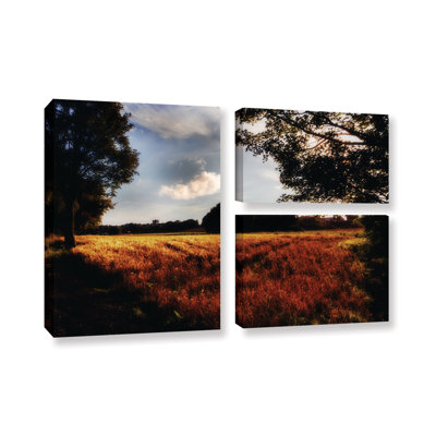 Farmville 3 Piece Photographic Print on Wrapped Canvas Set August Grove