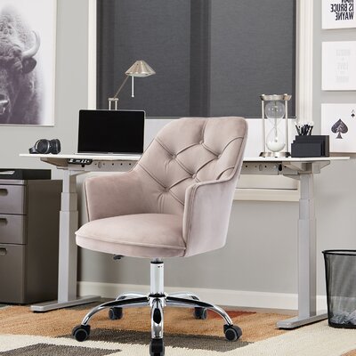 chapdelaine velvet task chair