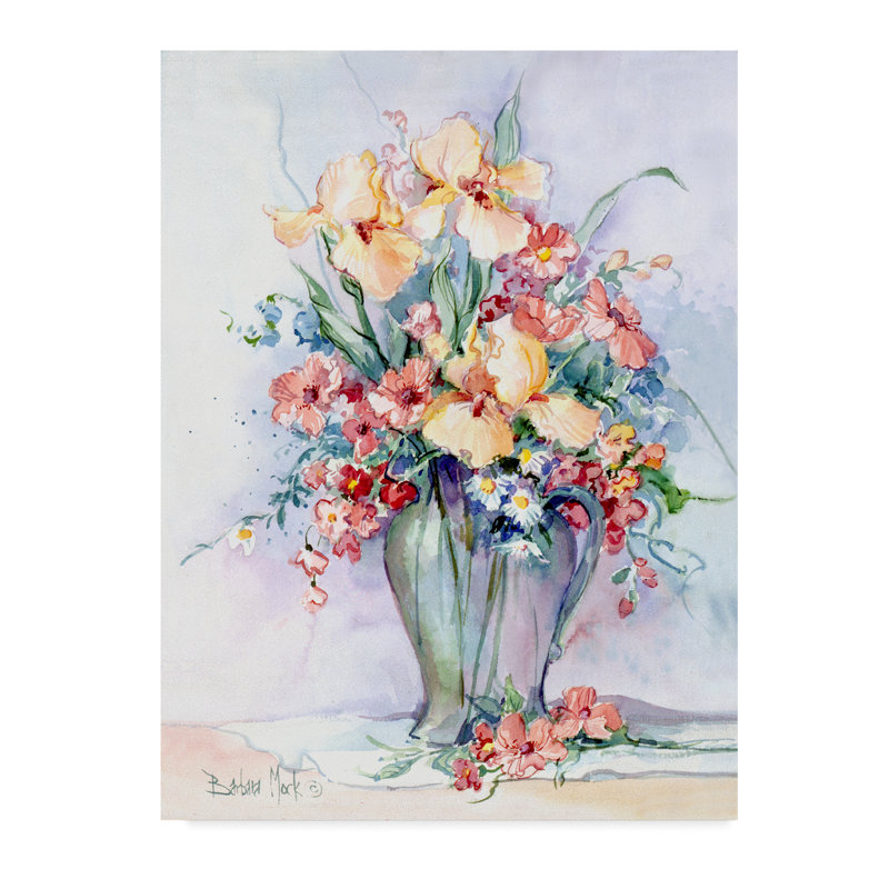 Ophelia Co Yellow Iris Bouquet Acrylic Painting Print On