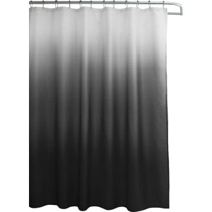 Wicklund 13 Piece Ombre Waffle Weave Shower Curtain Set
