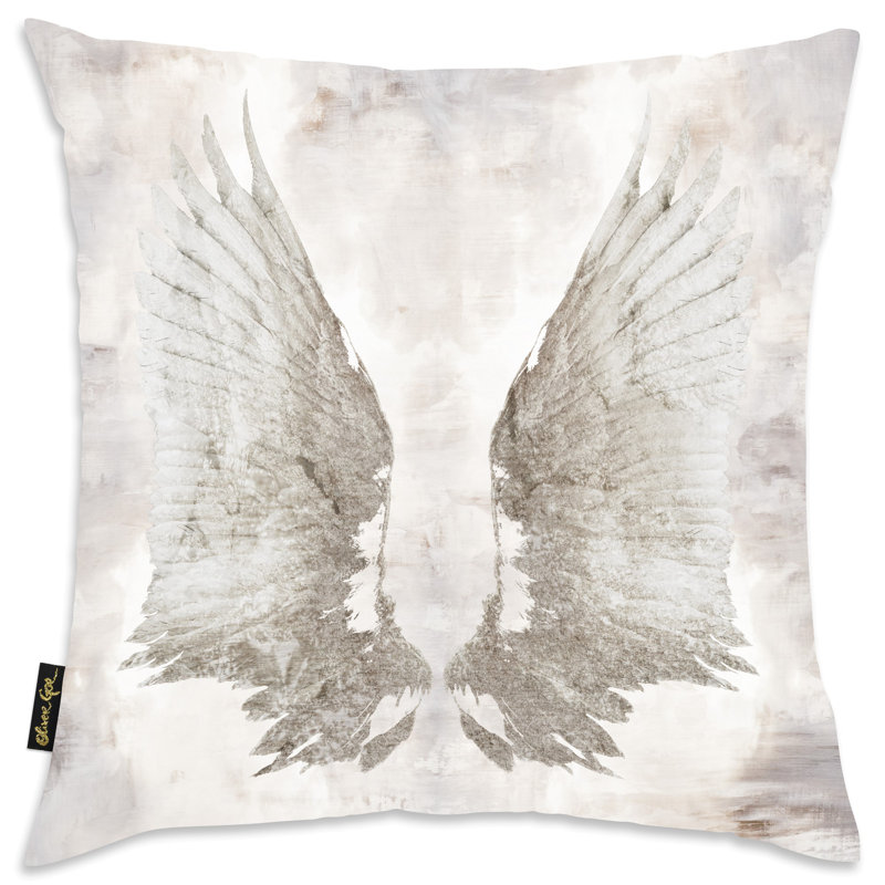 Oakwood My Wings Chie Velvet Throw Pillow