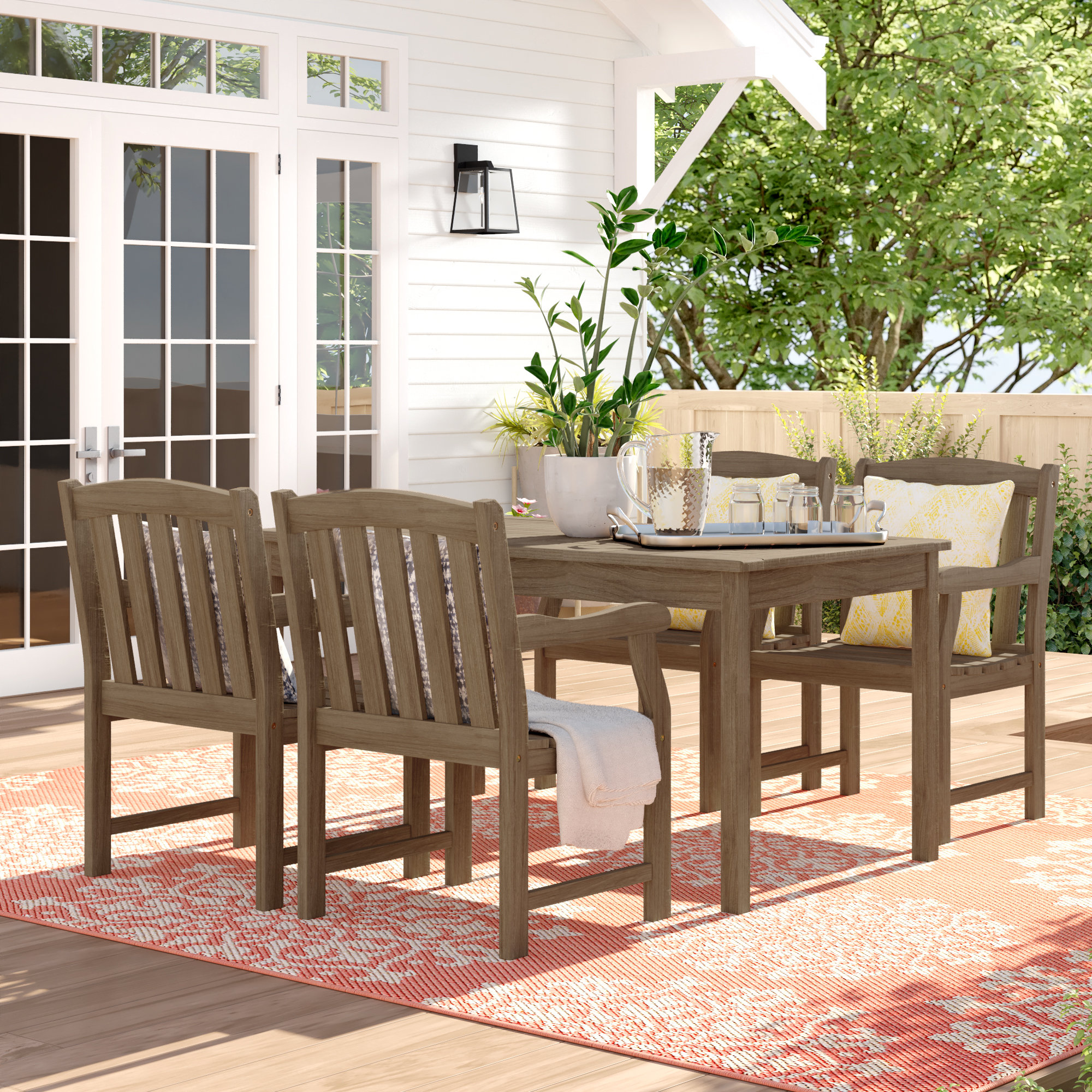 Beachcrest Home Zephyrine 5 Piece Dining Set Reviews