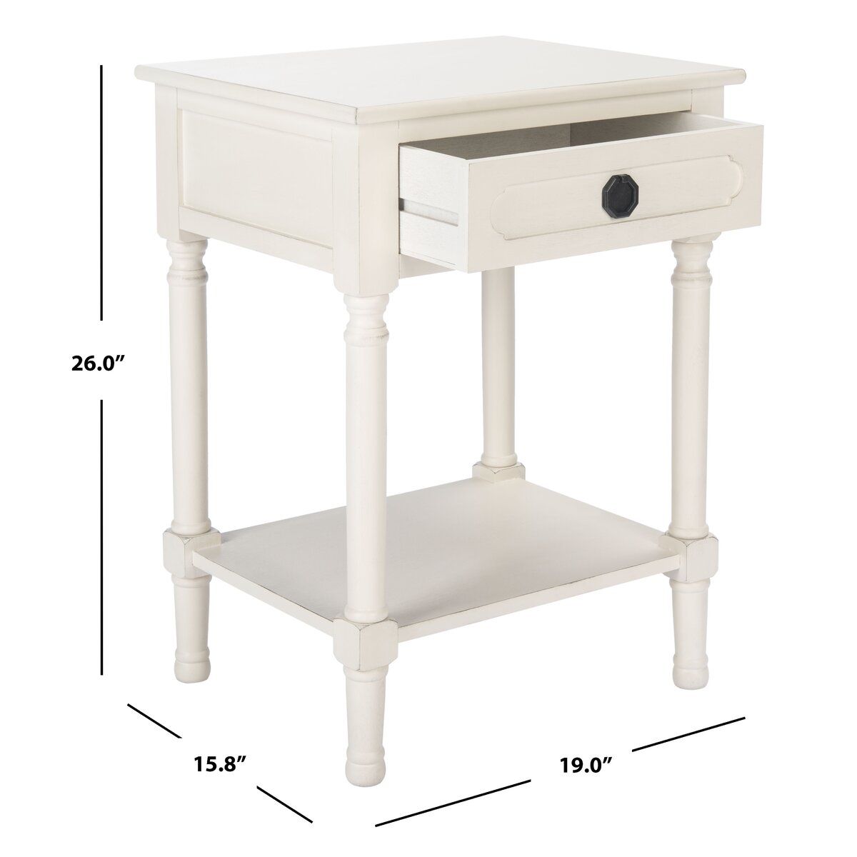 Breakwater Bay Pagel 26'' Tall End Table with Storage & Reviews | Wayfair