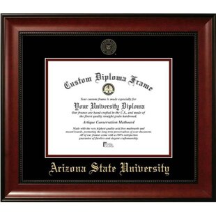 Blue University of West Florida 4x6 Brushed Metal Picture Frame