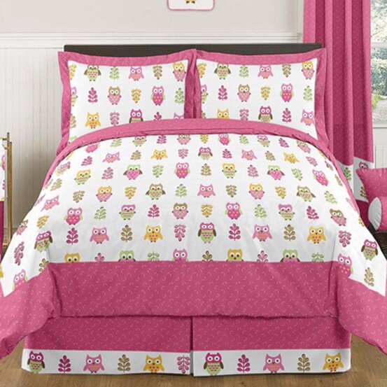 Sweet Jojo Designs Happy Owl Comforter Set Reviews Wayfair