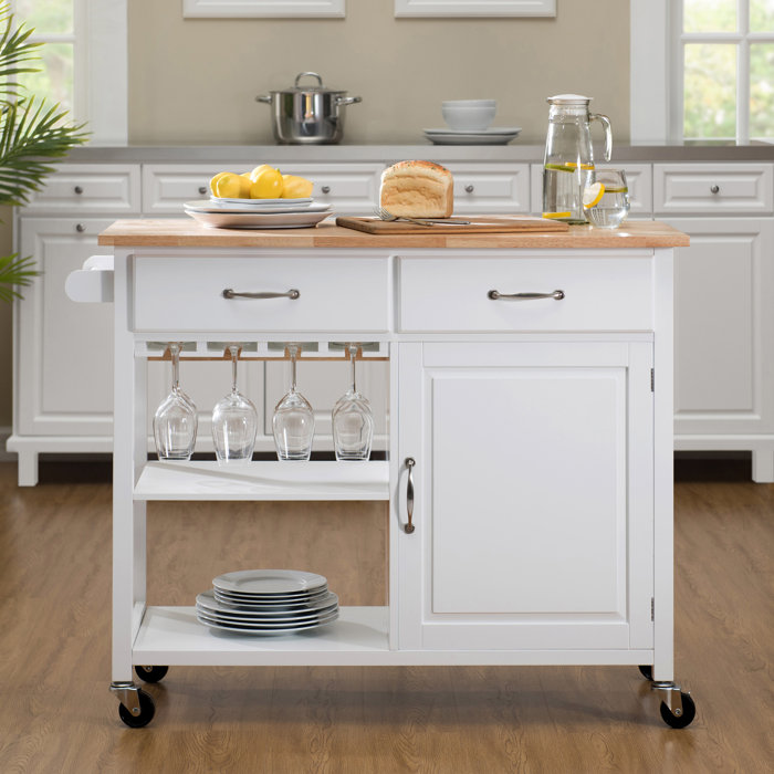 Breakwater Bay Wiley Kitchen Cart Reviews Wayfair Ca Wiley Kitchen Cart