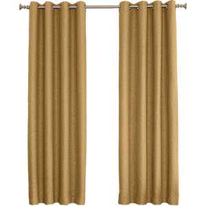 Tarran Geometric Max Blackout Thermal Grommet Single Curtain Panel