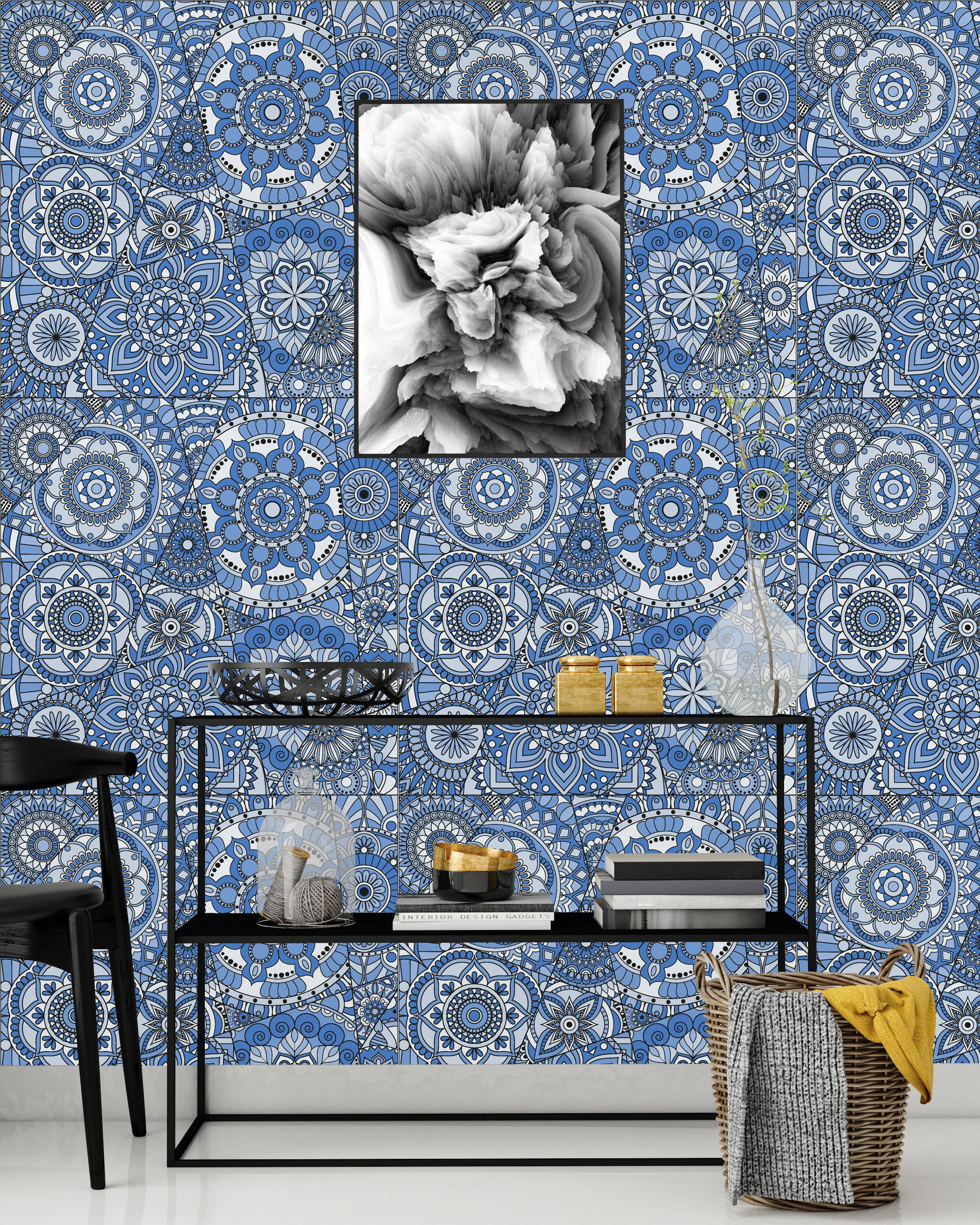 World Menagerie Taran Mandalas 50 L X 25 W Peel And Stick Wallpaper Panel Wayfair