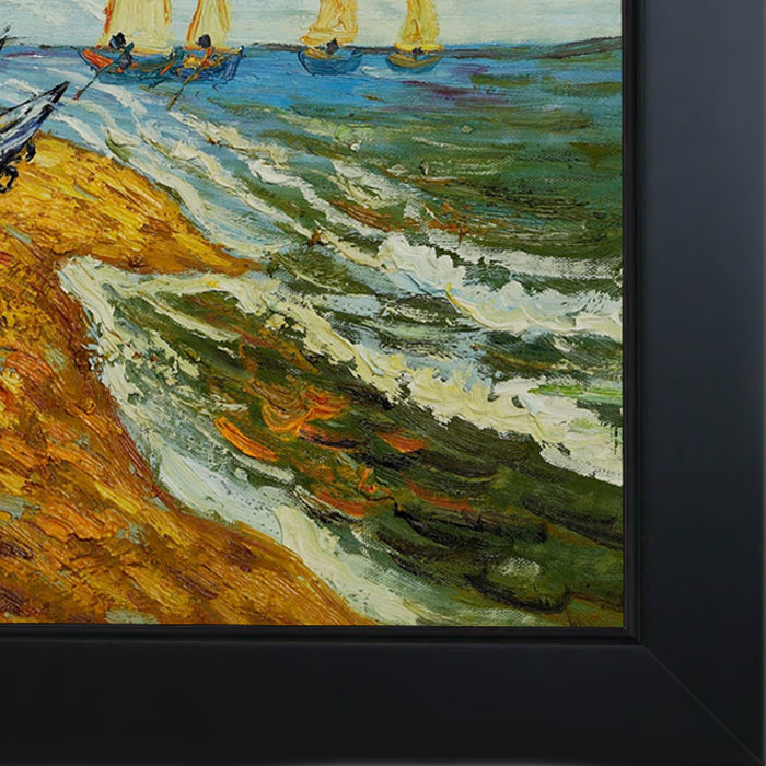 Tori Home Boats At St Marie S By Vincent Van Gogh Framed Painting