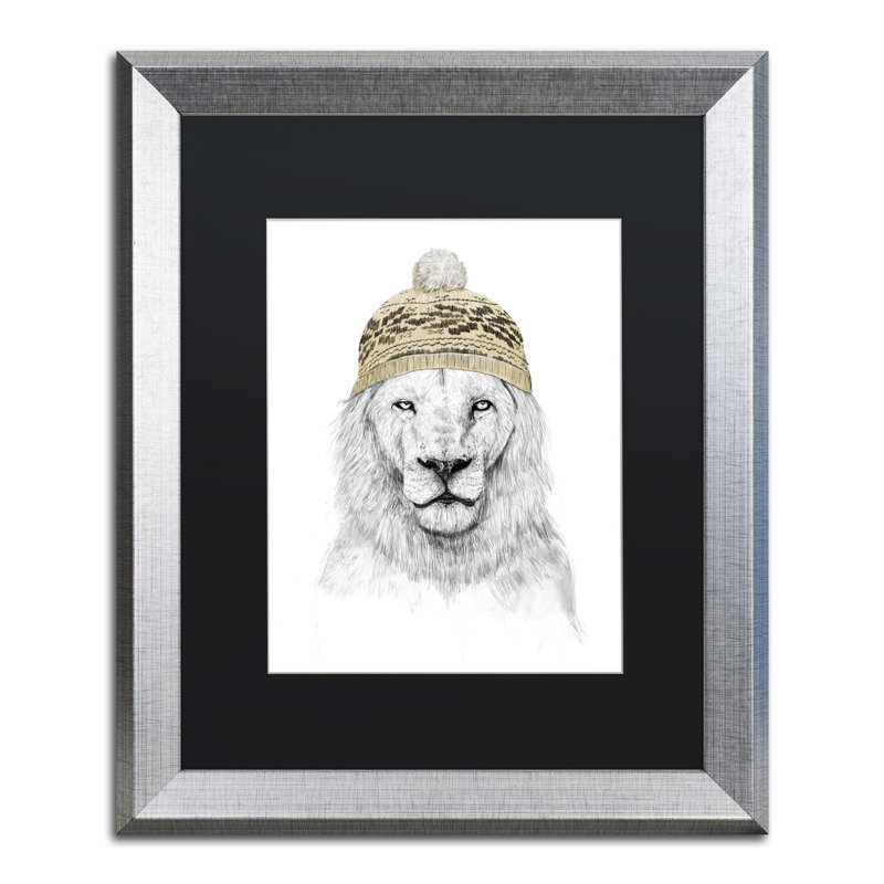 Trademark Art Winter Is Coming Matted Framed Graphic Art On