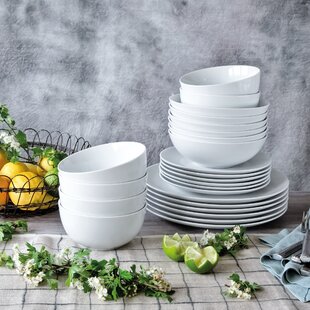 Olympia Whiteware Wavy Bowls 105mm Porcelain Kitchen Dish Restaurant 12pc 