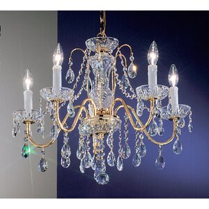 Letitia 5-Light Chain Shaded Crystal Chandelier