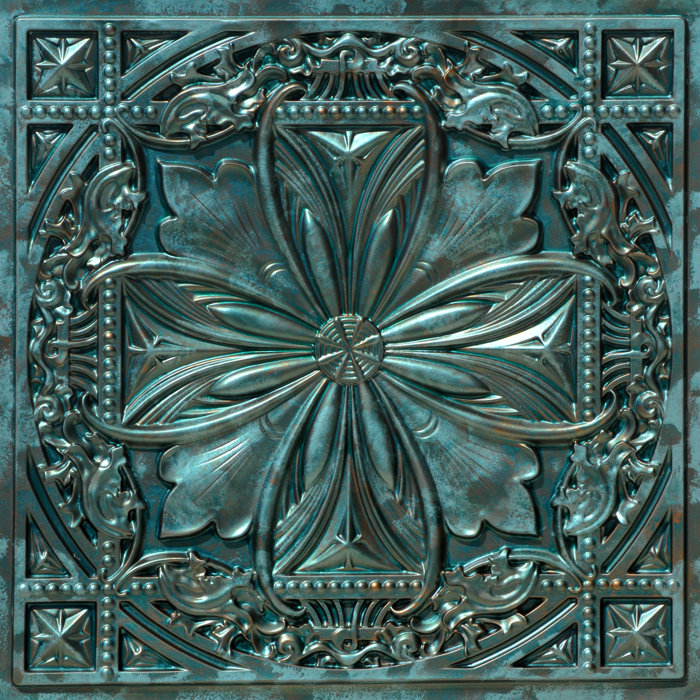 Milan 2 Ft X 2 Ft Lay In Or Glue Up Ceiling Tile In Patina