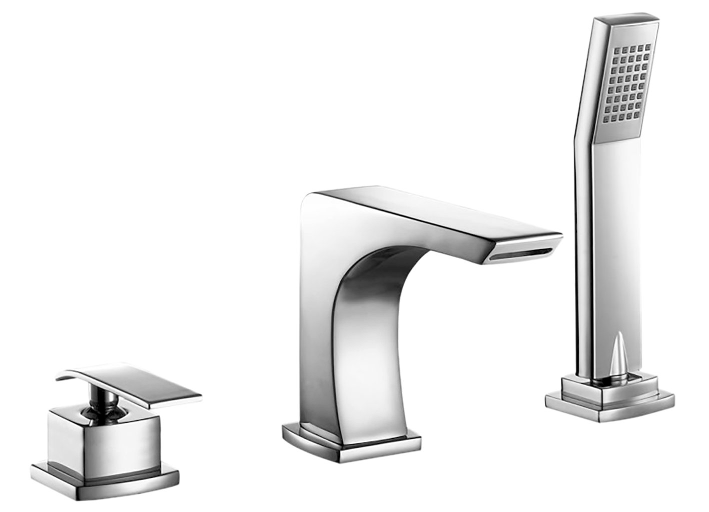 Valley Acrylic Ltd Single Handle Deck Mounted Roman Tub Faucet With Diverter And Handshower Wayfair