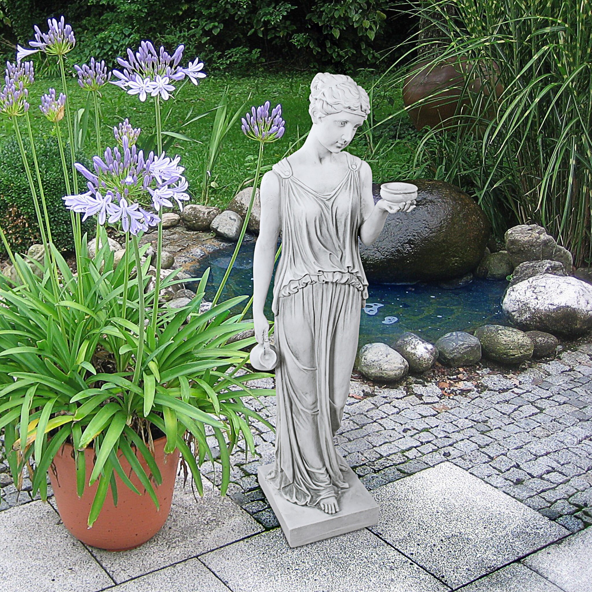 Design Toscano Hebe Goddess of Youth Garden Fountain