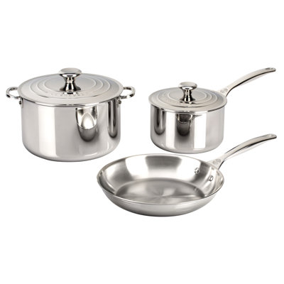 Le Creuset Stainless Steel 5 Piece Cookware Set Le Creuset