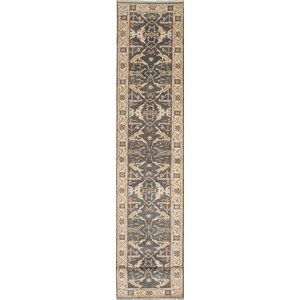 One-of-a-Kind Royal Ushak Hand-Knotted Gray Area Rug