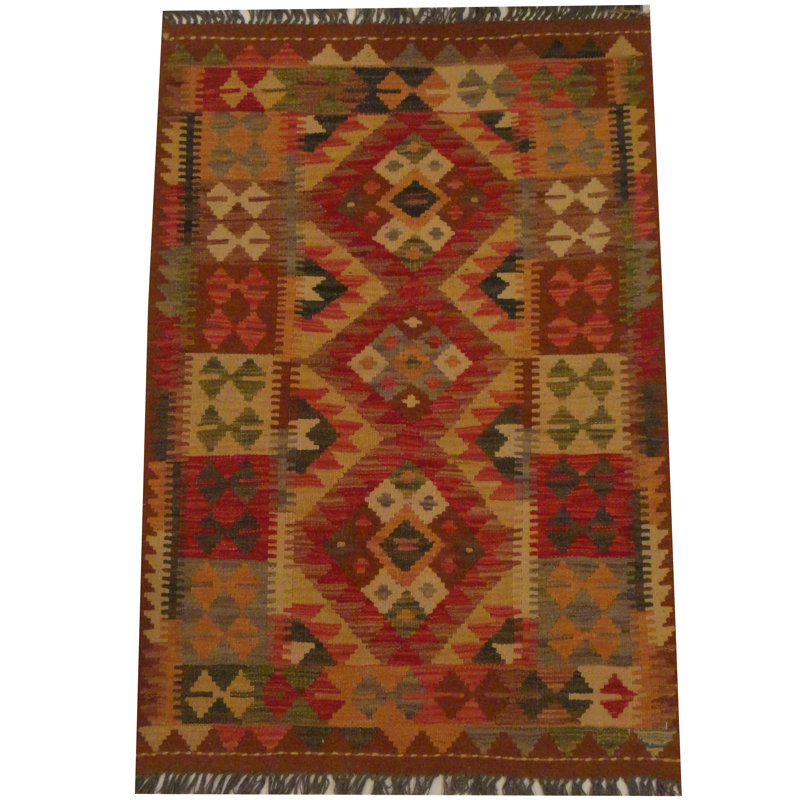Herat Oriental Southwestern Handmade Kilim Wool Red Brown Area Rug Wayfair