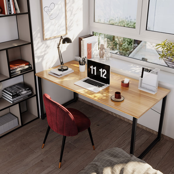 small light oak desk