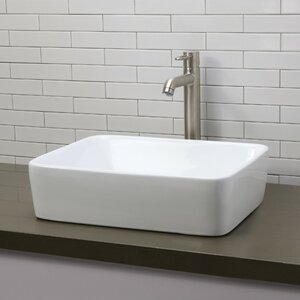 Gemma Classically Redefined Rectangular Vessel Bathroom Sink