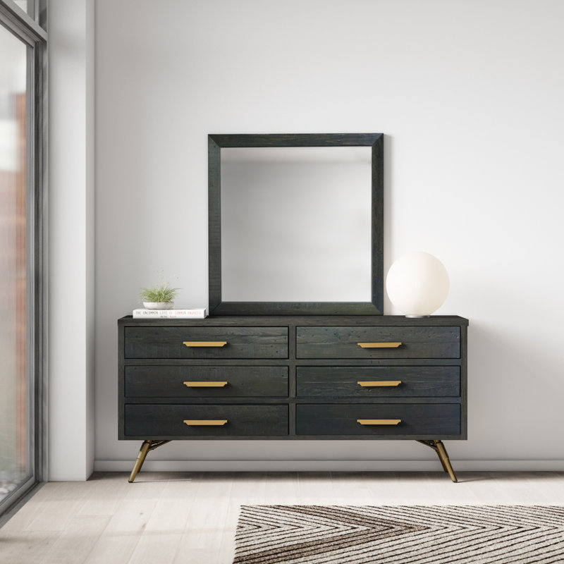 Catalina 6 Drawer Double Dresser With Mirror Reviews Allmodern