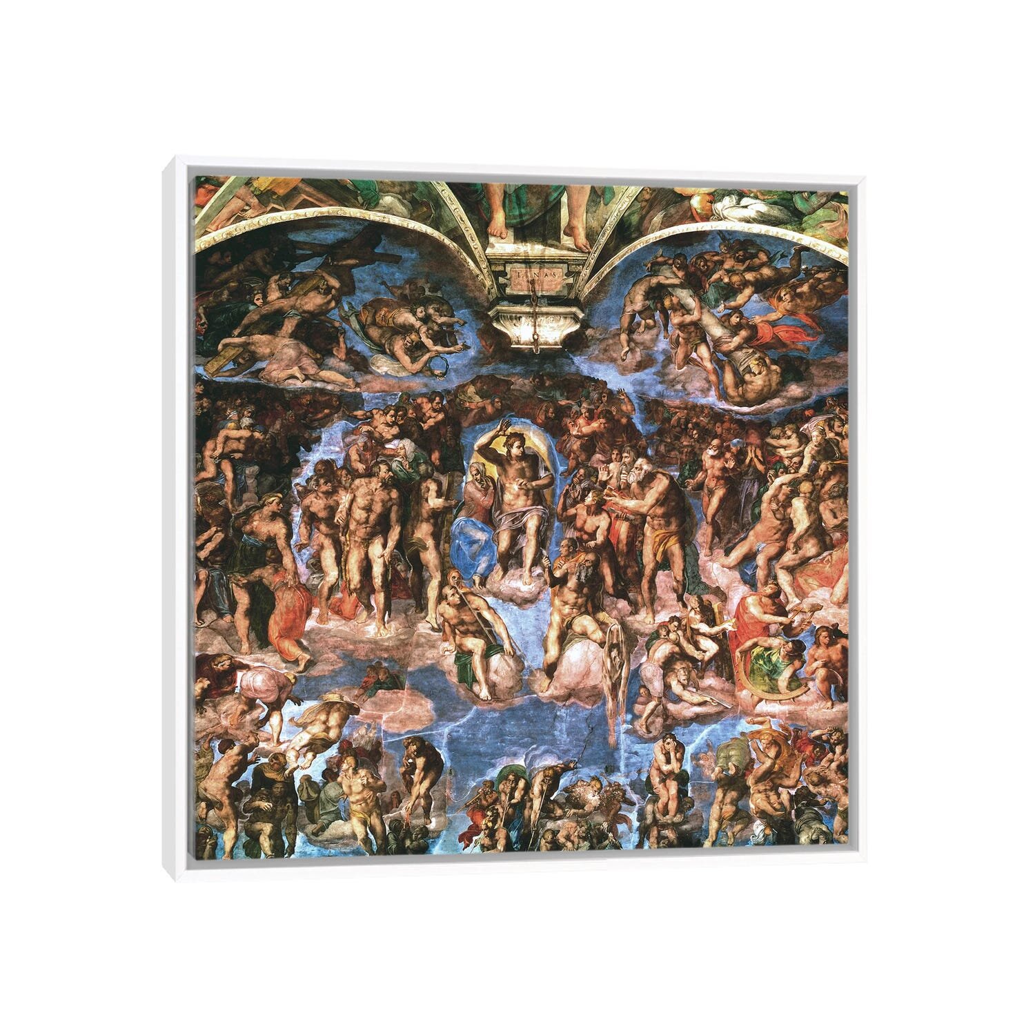 East Urban Home Sistine Chapel The Last Judgement Detail Of Upper Half By Michelangelo Picture Frame Print Wayfair