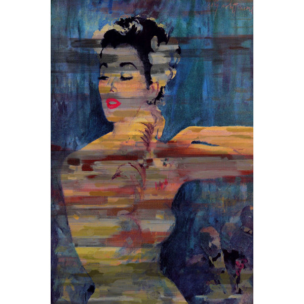 World Menagerie Bright Red Lips By Parvez Taj Wrapped Canvas