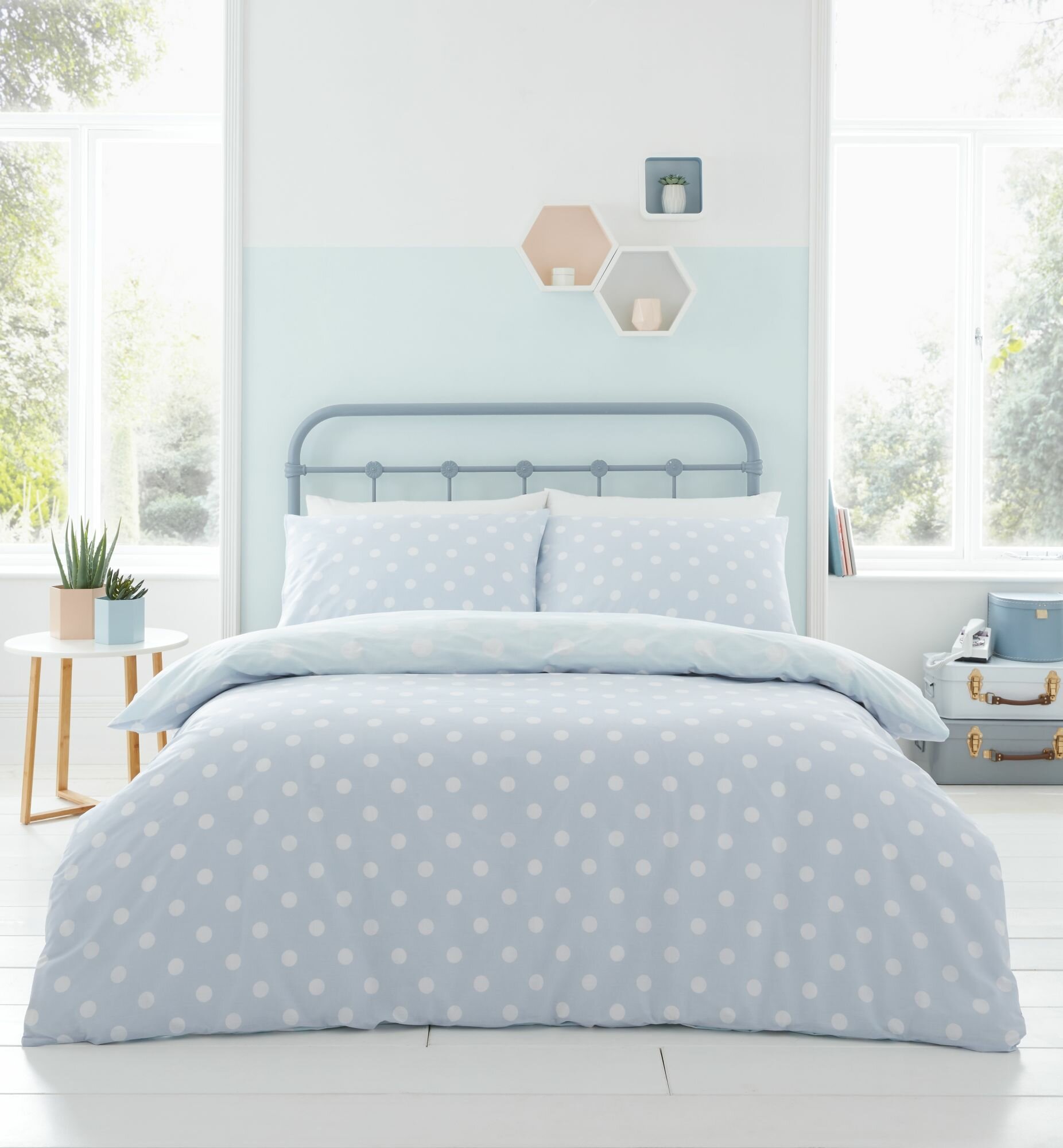 Catherine Lansfield Polka Dot Easy Care Duvet Cover Set Reviews