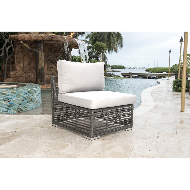 Panama Jack Graphite Modular Patio Chair With Cushion Wayfair