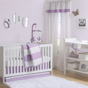 Purple Crib Bedding Sets You Ll Love Wayfair Tri Style 4 Piece Crib Bedding Set