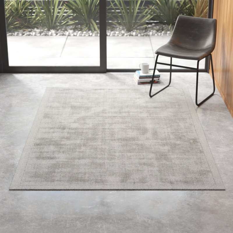 Allmodern Marcus Abstract Handmade Tufted Light Gray Area Rug Reviews Wayfair
