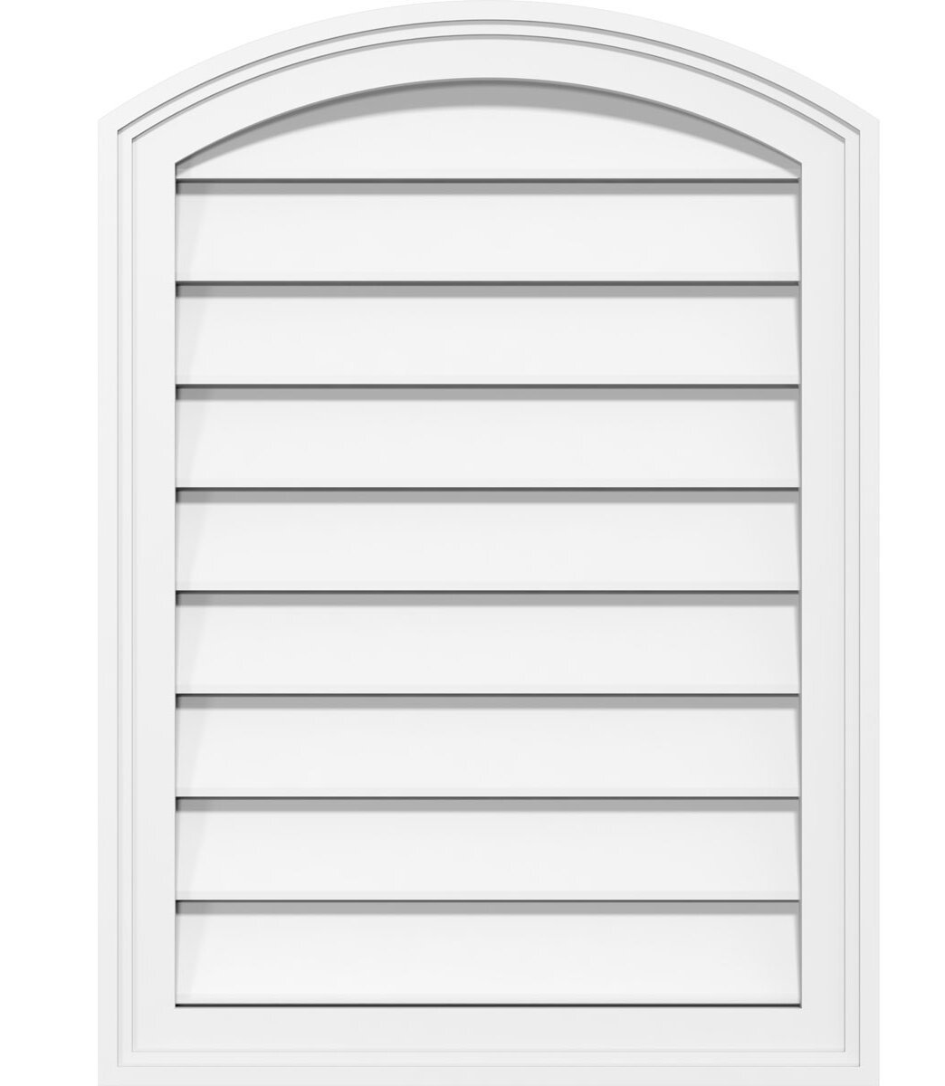 Ekena Millwork Arch Top Pvc Wall Gable Vent Wayfair