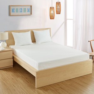 Fitted Hypoallergenic and Waterproof Mattress Protector by Alwyn Home