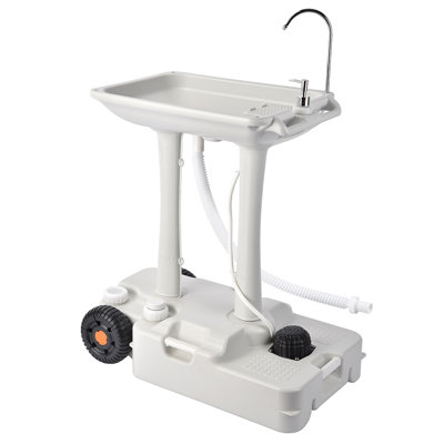 Yescom 30L Portable Handwash Stand Oversize HDPE Camping Sink Water Tank Picnic