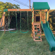 buckley hill wooden swing set