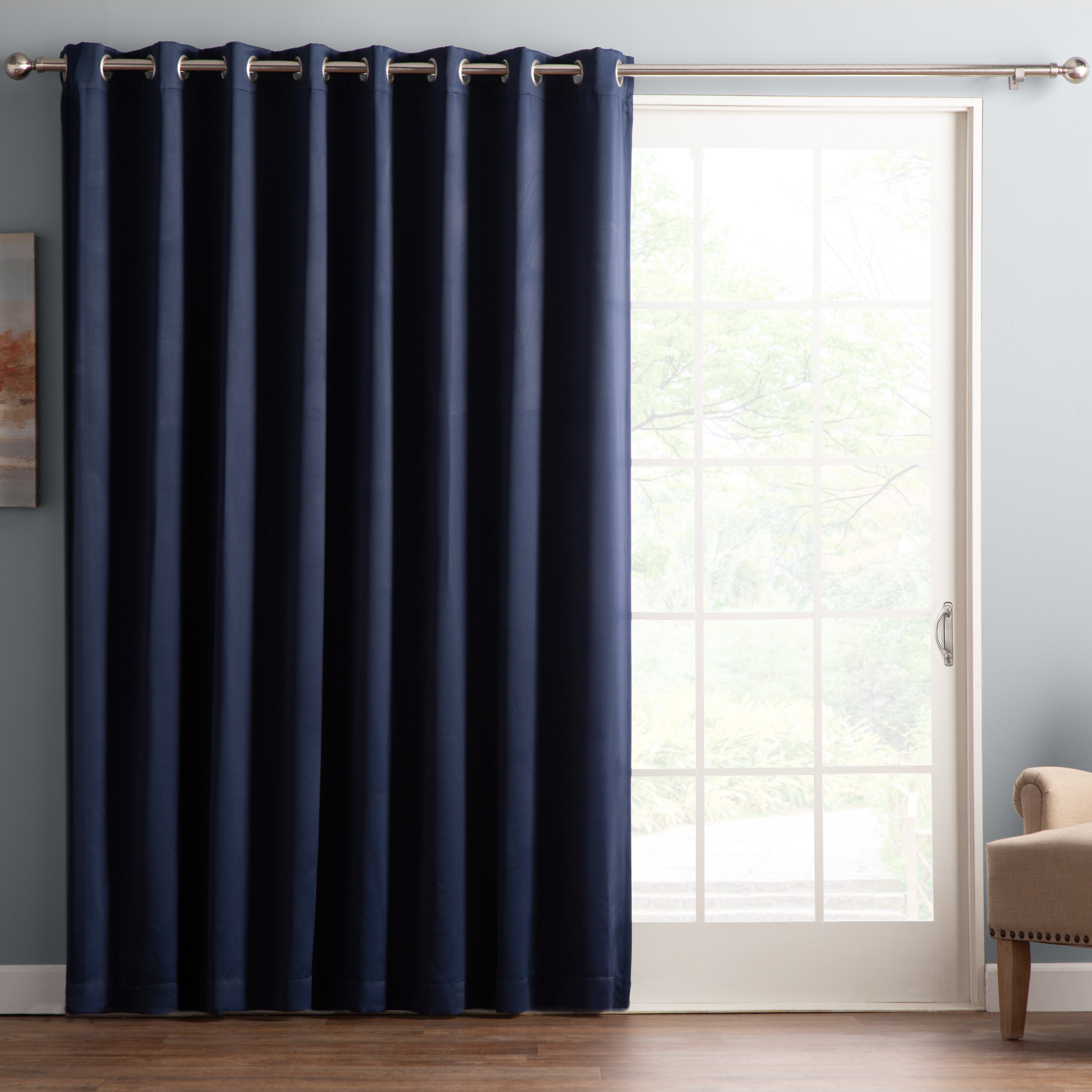Wayfair Basics Solid Blackout Thermal Grommet Single Curtain Panel Wayfair Basics Solid Blackout Thermal