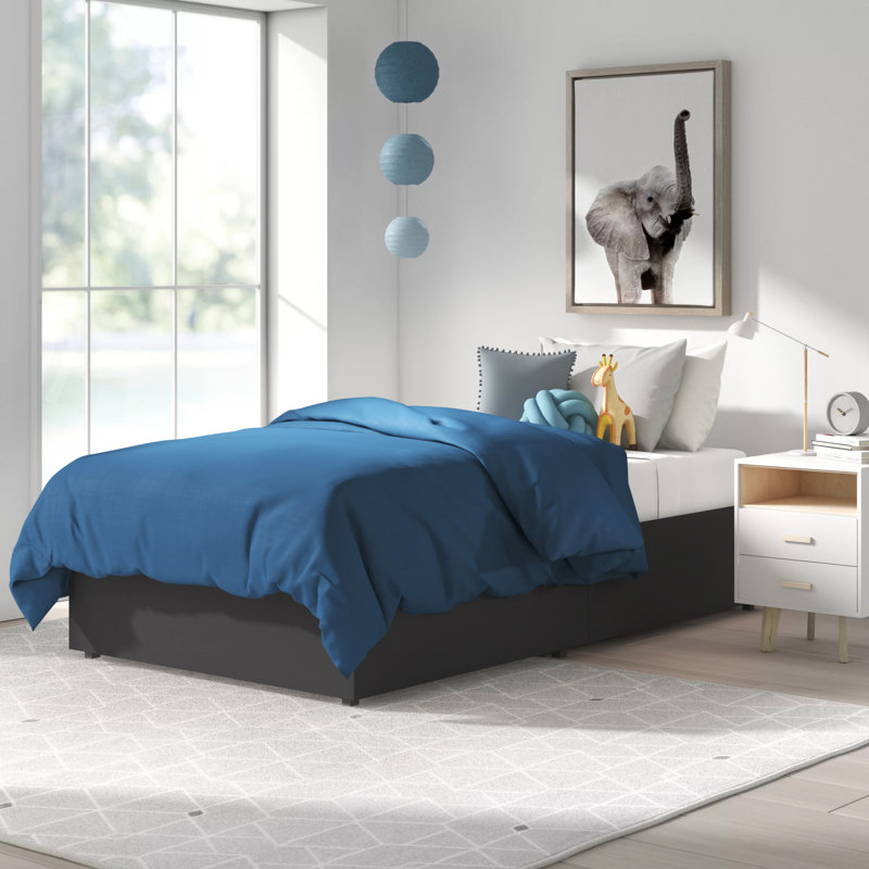 Mack Milo Glendale Twin Platform Bed With Mattress And Drawers