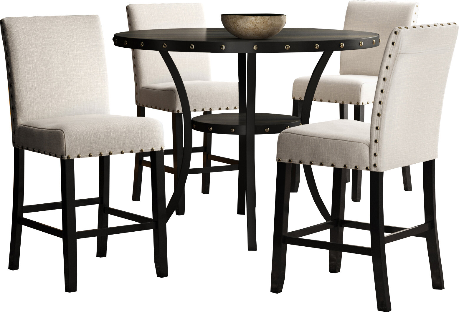 Greyleigh Haysi Espresso Wood 5 Piece Dining Set Reviews Wayfair