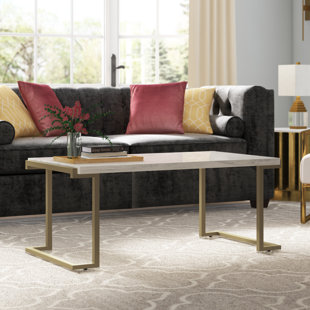 Faux Marble Sled Coffee Tables You Ll Love In 2021 Wayfair