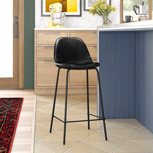 Modern Contemporary Matte Black Bar Stools Allmodern