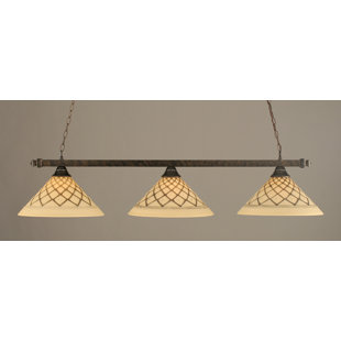 Go to store & view more images Red Barrel Studio Shoemaker 3-Light Billiard Light