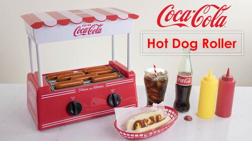 Nostaia Hdr8Ck Coca-Cola Hot Dog Warmer 8 Regular Sized 4 Foot Long And 6 Bun C 
